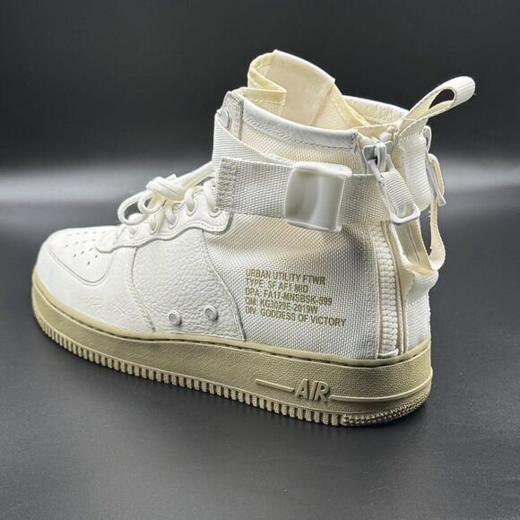 Nike SF Air Force 1 Mid 'Olive Ivory' - Picture 8 of 11